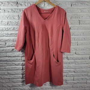 Denim Co Womens Dress Extra Large Mini Sweatshirt Coverup Pockets Comfy ORA34E